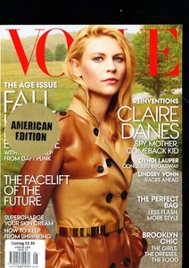 Vogue USA Magazine  August 2013 - Claire Danes, Cyndi Lauper,. Lindsey Vonn - Picture 1 of 3