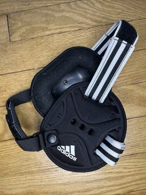 Adidas Wrestling Youth Wizard Ear Guard Headgear Black White - Image 1 of 4