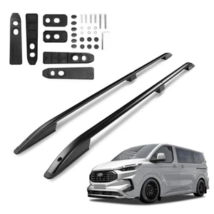 für Ford Tourneo Custom (V710) LANG (L2 | LWB) 2023- Dachreling Schwarz Lackiert - Bild 1 von 12