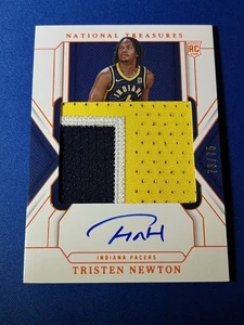2024-25 National Treasures Tristen Newton #142 Rookie Patch AUTO RPA Orange /75 - Bild 1 von 3