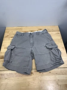 Vintage Polo Ralph Lauren Cargo Shorts Mens 35 Gray Casual 9" Inseam 11408 - Picture 1 of 8