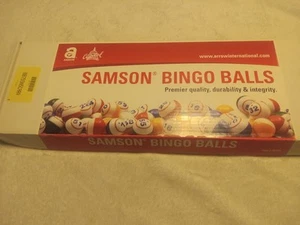 Rare Vintage Samson Plastic Bingo Balls With Box, Complete Set!!!! - Picture 1 of 3