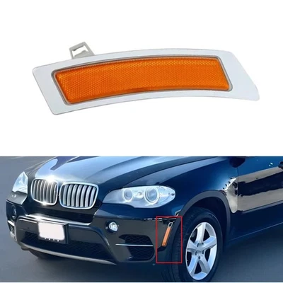 Amber Front Bumper Side Marker Reflector Left For BMW X5 E70 xDrive35i 2011-2013 - Image 1 of 4