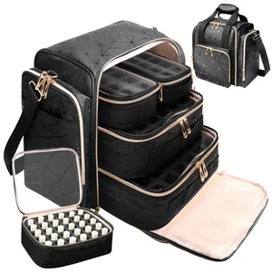 Large Nail Polish Organizer Bag Holds 80 Bottles (15ml/0.5 fl.oz) Portable Nail - Picture 1 of 9