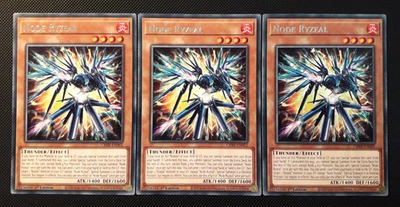 Yu-Gi-Oh! 3x Node Ryzeal, CRBR-EN002, Rare, 1. Edition, Englisch, Near Mint - Bild 1 von 2