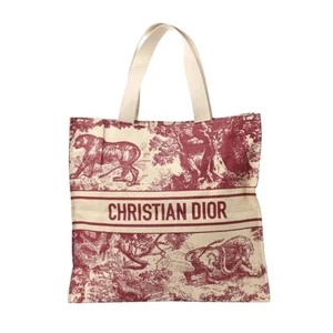 Christian Dior GWP VIP Red Straw Novelty Tote Dioriviera Bag NEW - Picture 1 of 7