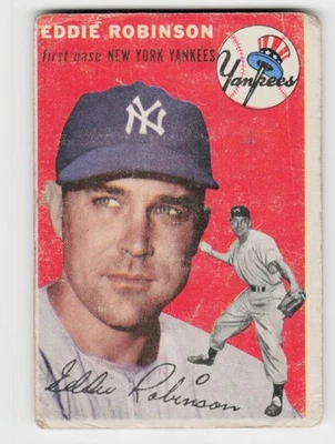 1954 Topps #62 Eddie Robinson - Image 1 of 2