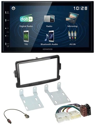 Kenwood 2DIN Bluetooth MP3 USB DAB Autoradio für Dacia Dokker Logan Duster Lodgy - Bild 1 von 4