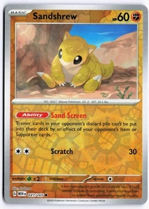 Sandshrew Reverse Holo SV: Scarlet & Violet 151 027/165 NM - Picture 1 of 2