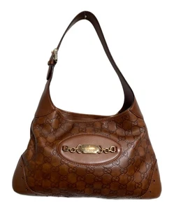 Gucci 145778 Braun Schultertasche Vintage Original Aus Japan - Bild 1 von 24