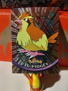 Pidgey # 16 Holo Foil Topps TV Animation Edition Pokemon Card Black Logo RARE - Picture 1 of 2