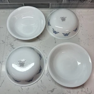 Vintage ~ Corelle BLAUE HERZEN Biskuit Country 5,25" Obst/Dessertschale ~ 4er Set ~ EUC ~ USA - Bild 1 von 9