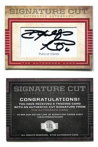 Phillip Ervin Cut Signature Card 1/1 AUTO 2013 Cincinnati Reds 1st Draft Pick - Bild 1 von 1