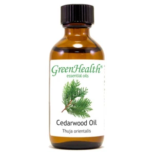 Cedarwood (Chinese) Essential Oil 2 fl oz Amber Glass Bottle w/ Cap GreenHealth - Picture 1 of 17
