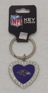 Baltimore Ravens NFL licensed  heart-shaped keychain - Picture 1 of 2