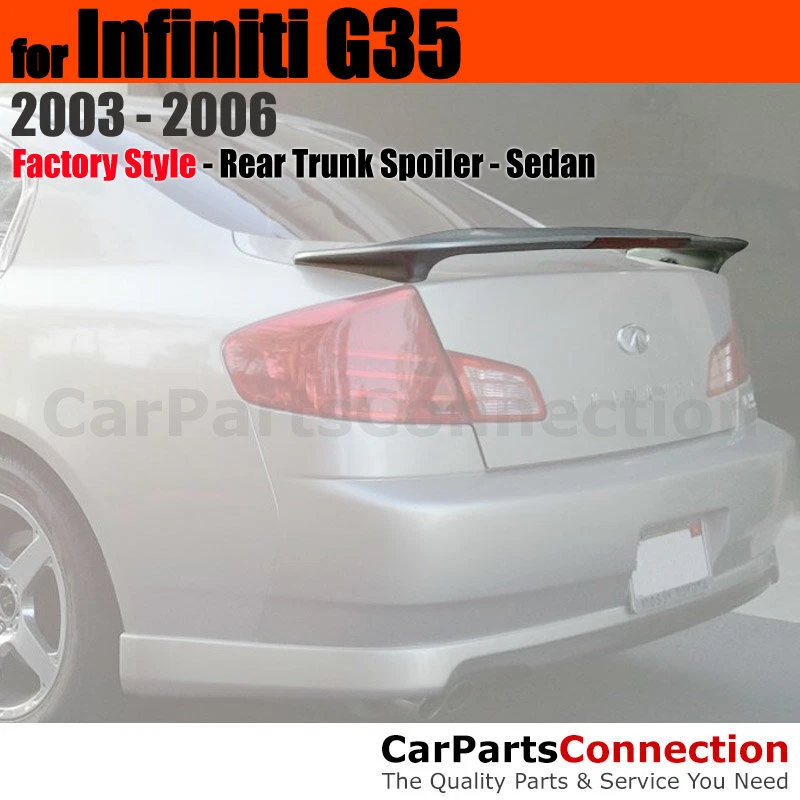 Alerón trasero de maletero Primer ABS con lámpara de freno para 03-06 Infiniti G35 4 puertas sedán Foto 1 de 1