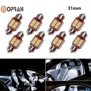 8X 31MM LED Festoon Interior Light DE3175 Map Dome Bulb 6000K White CANBUS OPRAH - Bild 1 von 6
