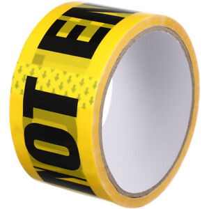  Black and Yellow Caution Tape Industrial Strength Self Adhesive Halloween