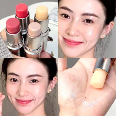 Highlighter Stick Blush Stick Water-Resistant Cream Contour Cheek Lip Eye Makeup - Image 1 of 4