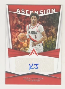 2022-23 Panini Chronicles AUTÓGRAFO ASCENSION KEON JOHNSON RC Novato AUTOMÁTICO - Imagen 1 de 2