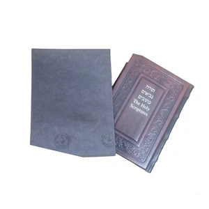 BIBBIA Media Pelle Ebraico Inglese Testamento Tanakh Tanach Chumash Torah Libro - Foto 1 di 12