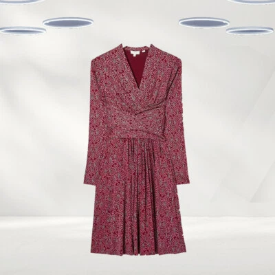 Vestido feminino Ex Fat Face ameixa manga longa videira jersey - Imagem 1 de 3