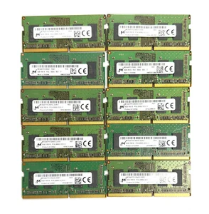Lot 10 Micron DDR4 4GB Laptop Memory 1RX16 PC4-2666V SODIMM MTA4ATF51264HZ-2G6E1 - Picture 1 of 4