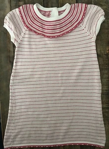 JANIE & JACK Sweater Dress Short Sleeve 'Cherry Blossoms' Size 2T - Picture 1 of 5