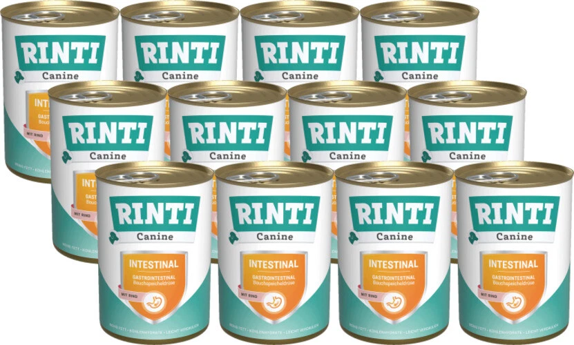 Rinti Canine Intestinal Rind 12 x 400g | Gastrointestinal | Leicht verdaulich - Bild 1 von 1