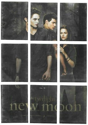 TWILIGHT NEW MOON  9 CARD FOIL PUZZLE  SET T1  TO T9 BY NECA choose - Image 1 of 4