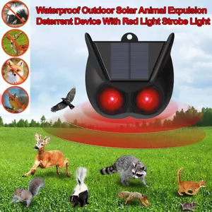 Solar Ultraschall Tiervertreiber Vogelabwehr Vogelschreck Repeller Gartenschutz - Bild 1 von 24