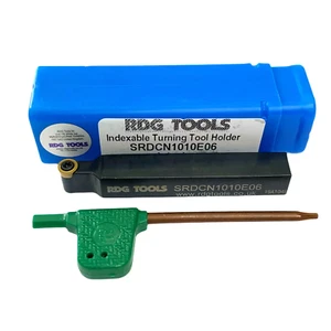 INDEXABLE PROFILE TURNING TOOL 10MM SHANK RCMT 06 ROUND INSERT RDGTOOLS - Picture 1 of 2