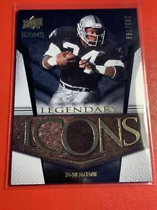 LI3 Legendary Icons /799 Bo Jackson cubierta superior 2008 - Imagen 1 de 2
