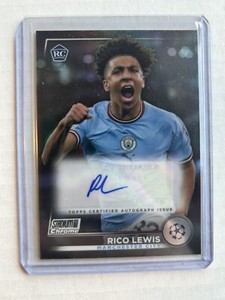 Rico Lewis 2022-23 Topps Stadium Club Chrome UEFA Rookie Auto/Autograph RC CA-RL