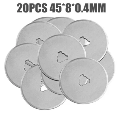 20x 45mm Plata Rotativo Cortador Hoja de Repuesto Acolchador Costura Tela Corte Herramienta TU - Imagen 1 de 4