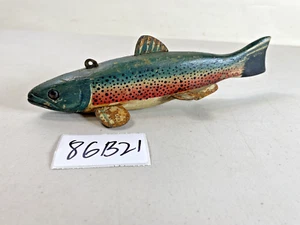 Señuelo de madera para pesca de trucha arco iris vintage Oscar Peterson? 86B21 - Imagen 1 de 10