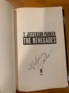SIGNIERT Die Renegaten: Ein Charlie Hood Roman von T. Jefferson Parker HC 1/1 + FOTO - Bild 1 von 7