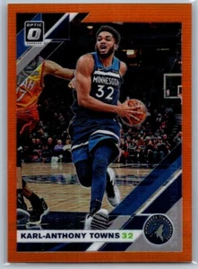 Karl-Anthony Towns 2019-20 Donruss Optic Orange Prizm 041/199 #131 Minnesota - Picture 1 of 2