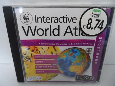 FOCUS MULTIMEDIA - INTERACTIVE WORLD ATLAS - CD-ROM - Image 1 of 3