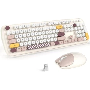 Wireless Keyboard and Mouse Combo 2.4G Full-Size Typewriter Computer Keyboard - Picture 1 of 44