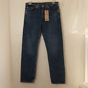 NWT Levi's 505 Regular Straight Leg Jeans Men's Size 34 X 32 Medium Wash - Picture 1 of 8