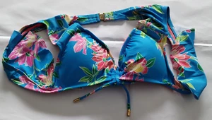 Top Tommy Bahama Azul Sol Lirios Mangas Aleteador Talla M/M - Imagen 1 de 2