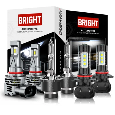 Para Saab 9-2X 2005-2006 6 piezas LED HID Faros Hi-Lo + Kit de bombillas antiniebla Foto 1 de 4