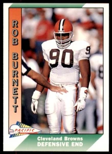 1991 Pacific Rob Burnett Rookie . Cleveland Browns #91 - Picture 1 of 2