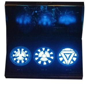 Marvel Studios Stark Industries Iron Man Light Up Arc Reactor Set Prop Replica - Picture 1 of 10