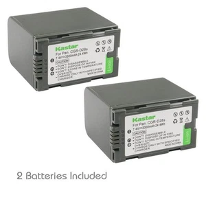2x Kastar Battery for Panasonic CGR-D28 PV-DV73 PV-DV102 PV-DV103 PV-DV203 - Picture 1 of 3