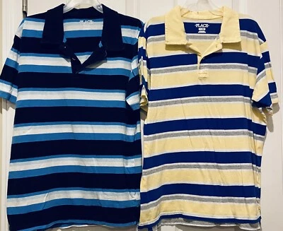2 Boy’s Short Sleeve Shirts Size XL/TG 14 Blue/ Yellow Childrens Place - Image 1 of 4