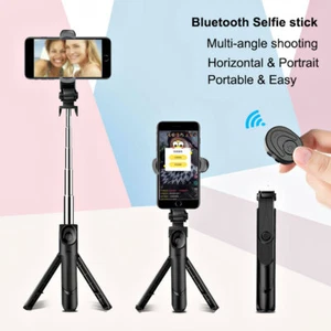 Support trépied bâton selfie téléphone 28/40 pouces avec télécommande intégrée taille compacte - Photo 1 sur 14