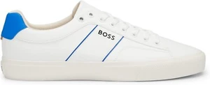 ZAPATOS TENIS BOSS AIDEN BLANCO ABIERTO REINO UNIDO 9 PRECIO DE VENTA SUGERIDO POR EL FABRICANTE 139 £ ZB11 - Imagen 1 de 14