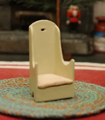 Dollhouse Miniature Wooden SHAKER POUTING CHAIR_FOLK ART_PRIM_CHILD 1:12 or 1:24 - Image 1 of 4